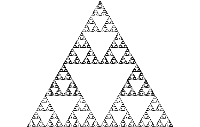 Sierpinski Triangle, drawn by a Turtle